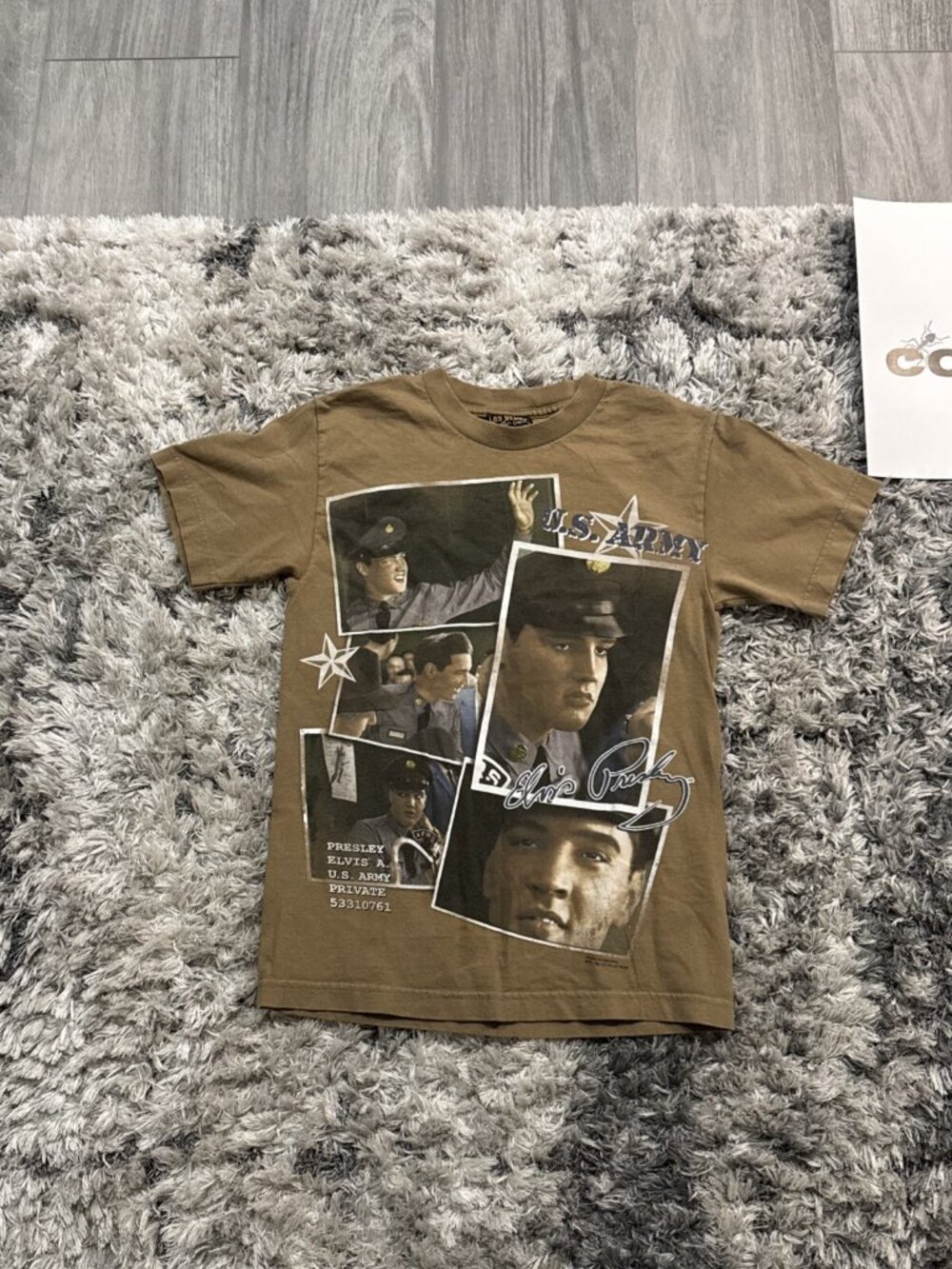 Elvis Las Vegas U S Army Presley Adults Small Graphic T Shirt Sz SMALL